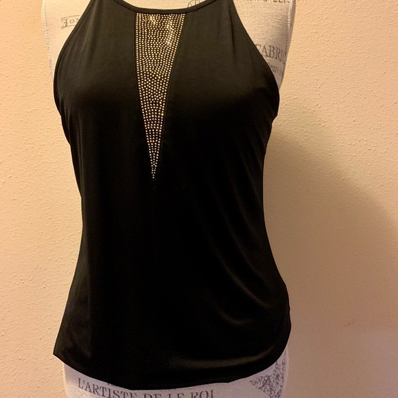 NWT ADORABLE TOP W/GOLD BEADING. ELASTIC WAIST. PERFECT FOR HOLIDAYS. - Picture 6 of 10